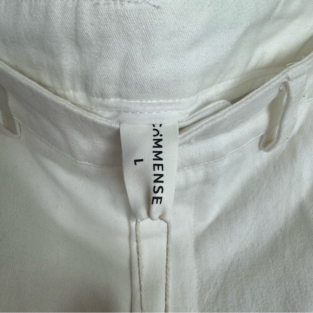COMMENSE | NEW White Maxi Skirt with Back Slit Women’s Size Large - Picture 9 of 13